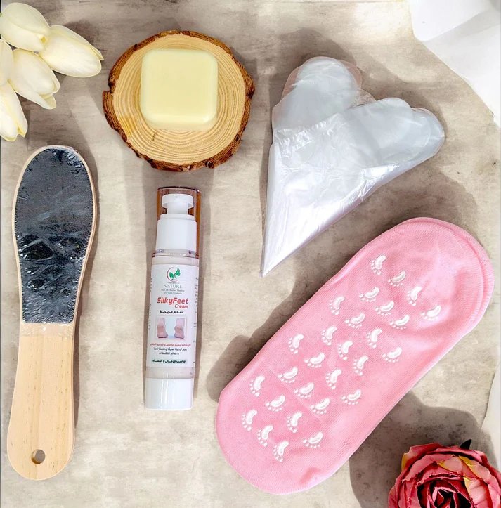 ٍٍٍSilkyfeet     بكج  كريم القدم لتنعيمها وازالة خشونتها